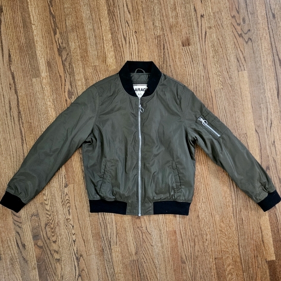 Garage Green Bomber Jacket - Picture 1 of 7